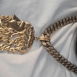 Cuban chain with Jesus pendant